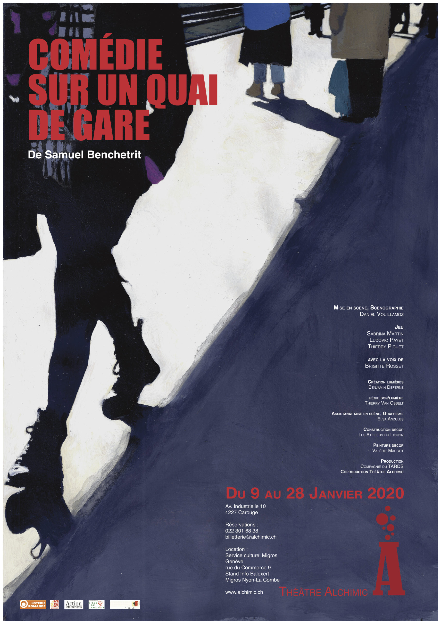 Comédie sur un quai de gare